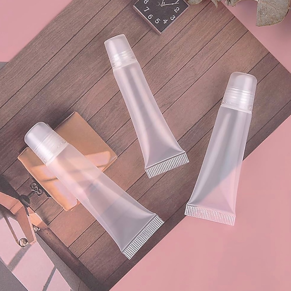 Lip Gloss Tubes Clear Squeeze Lip Gloss Containers Refillable Soft Tubes